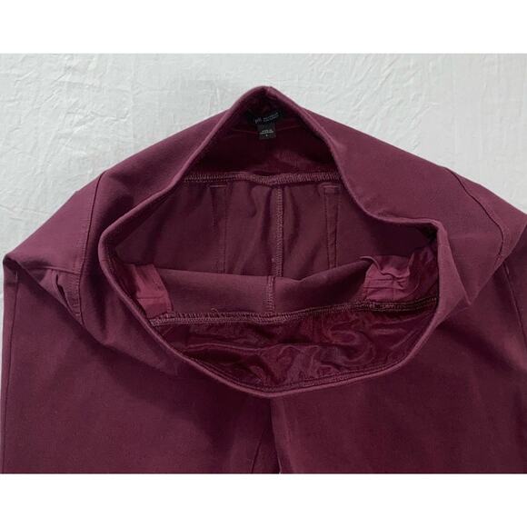 J Jill Wearever Collection Relaxed Taper Pull On Pants. Burgundy, Women's L, GUC - Picture 6 of 8